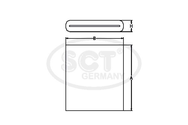 SCT GERMANY Gaisa filtrs SB 649